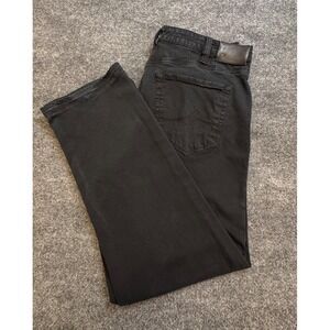 Men’s Black Straight Leg‎ Jeans 38x34 Comfort Rise Classic Fit 34 Heritage